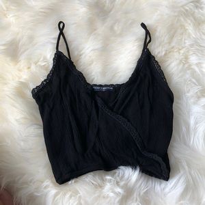 Brandy Melville Black Crop Top